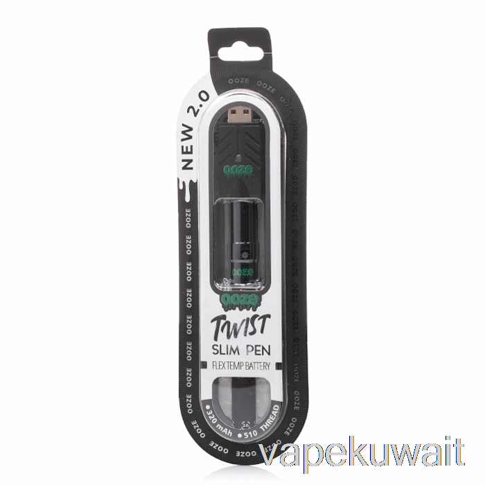 Ooze Slim Twist Pen 2.0 Flex Temp Battery Panther Black Vape Pod System
